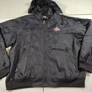 Costa Windbreaker Men S Black Hiking Vacation CruiseOutdoor Hidden Hood Full Zip